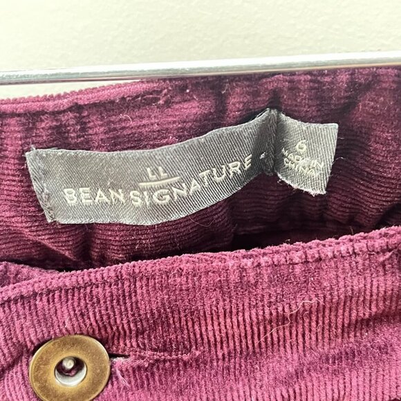 L. L. Bean Signature Maroon Corduroy Pants- Size 6‎ - Picture 3 of 4
